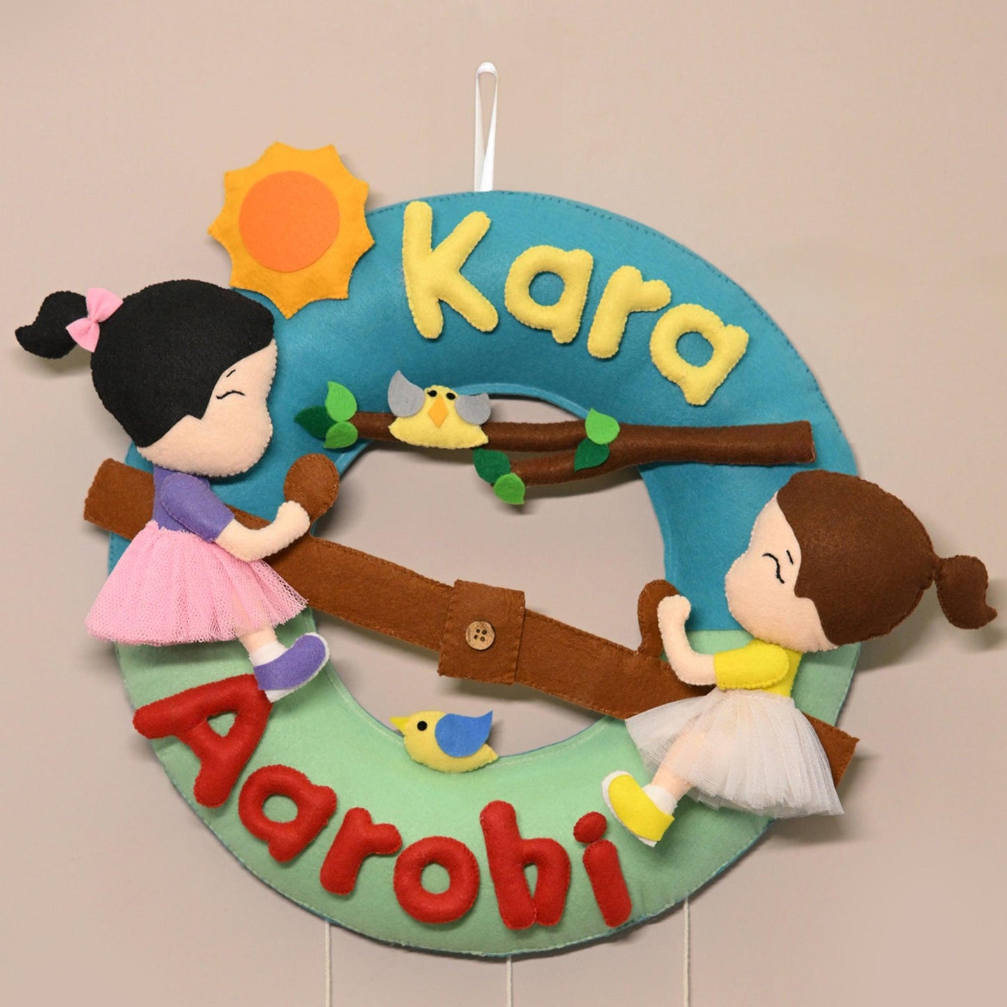 Junior Siblings - Felt Nameplate for Children