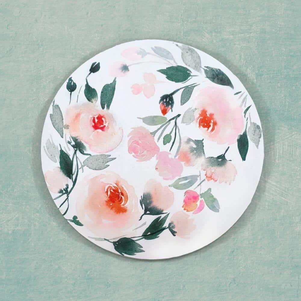 Hand-painted Wall Art - Flowers