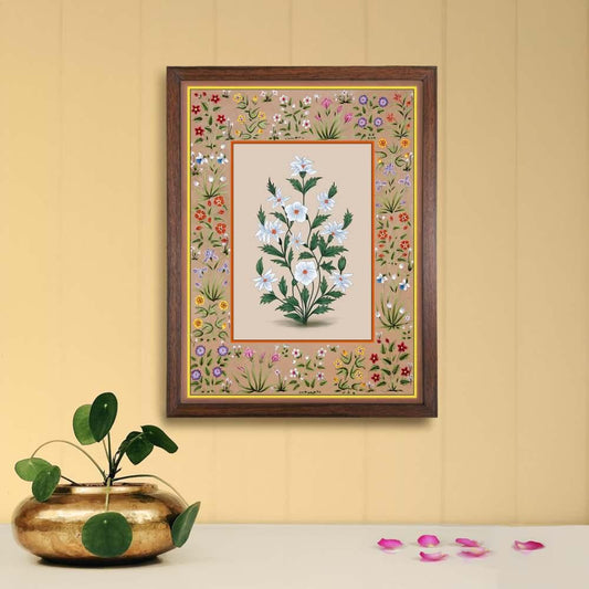 Meadow Whispers - Mughal-inspired Canvas Art Print