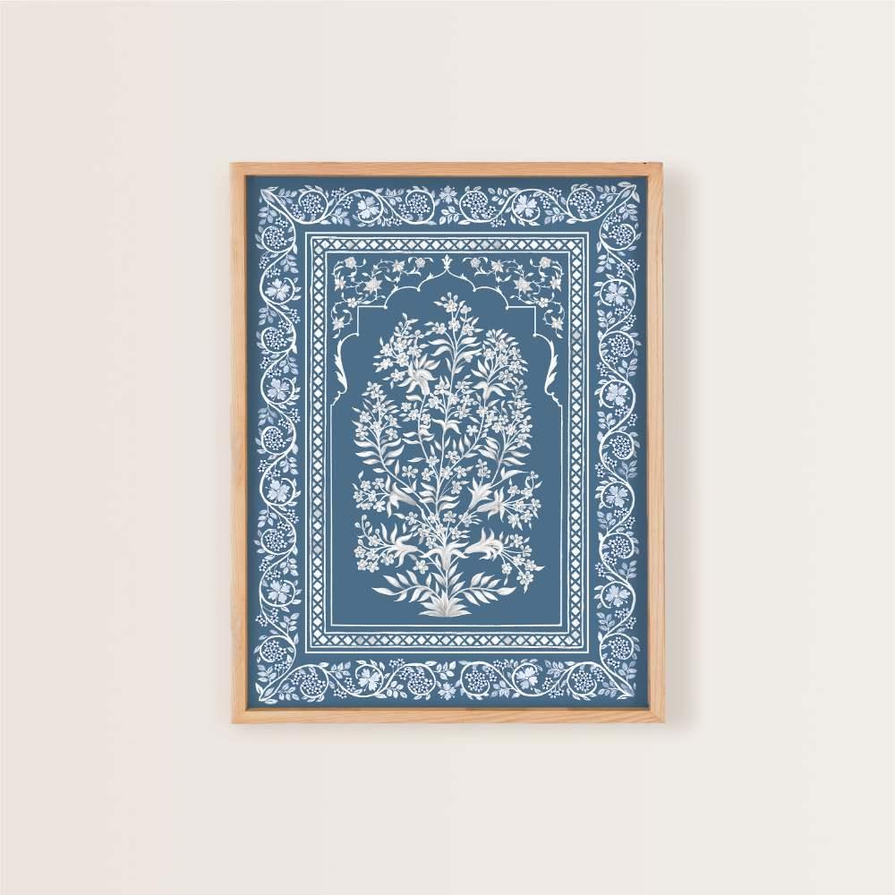 Neel Baag - Mughal-inspired Canvas Art Print