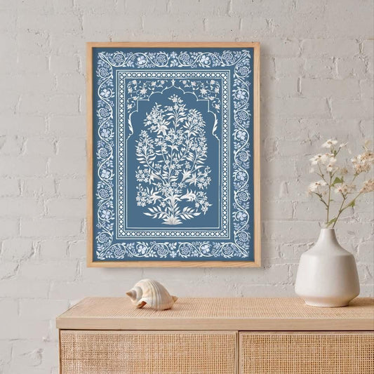 Neel Baag - Mughal-inspired Canvas Art Print