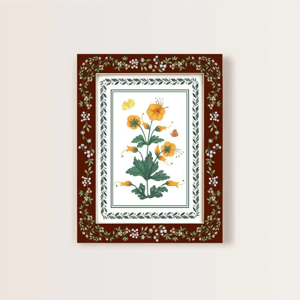 Heritage Floral Canvas Art Print - Set of 3