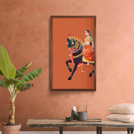 Queen's Ride - Pichwai Canvas Art Print