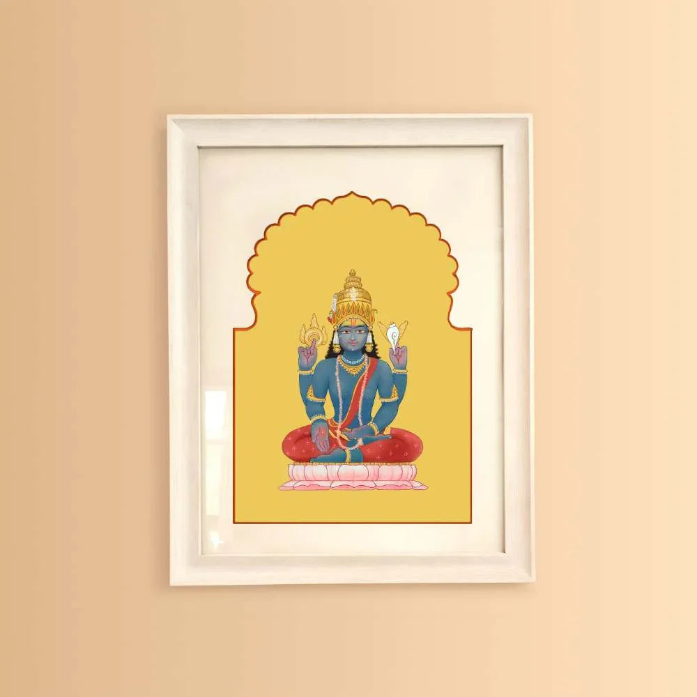 Vishnu - Devotional Canvas Art Print