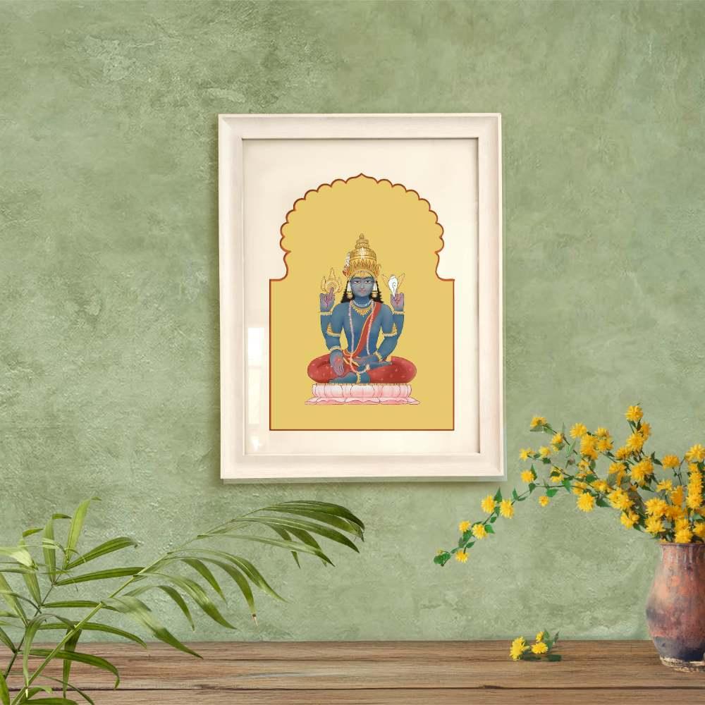 Vishnu - Devotional Canvas Art Print
