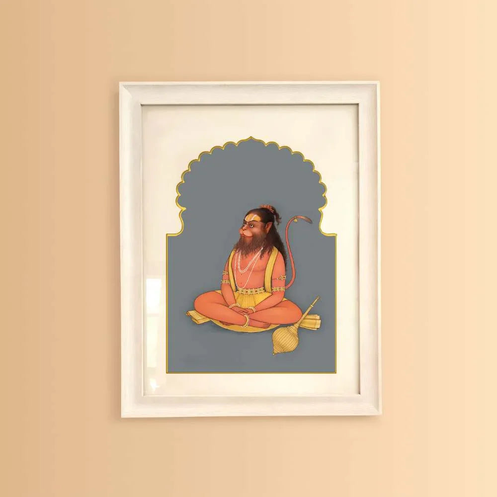 Hanuman - Devotional Canvas Art Print