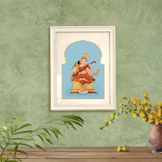 Saraswati - Devotional Canvas Art Print