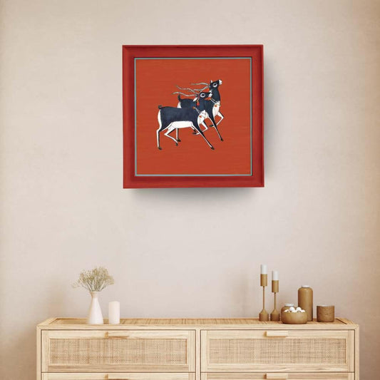 Krishna Mrig - Pichwai Canvas Art Print