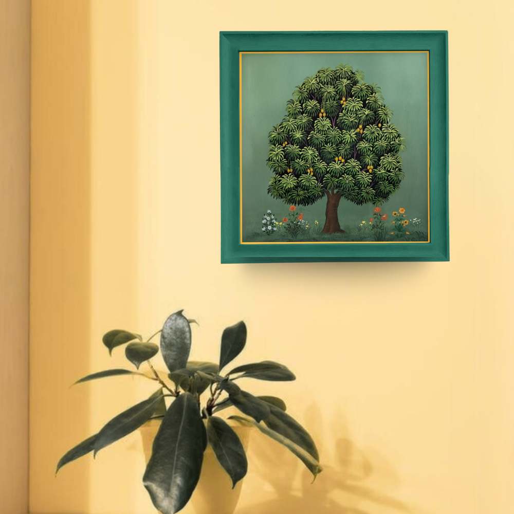 Miniature Mango Tree - Pichwai Canvas Art Print