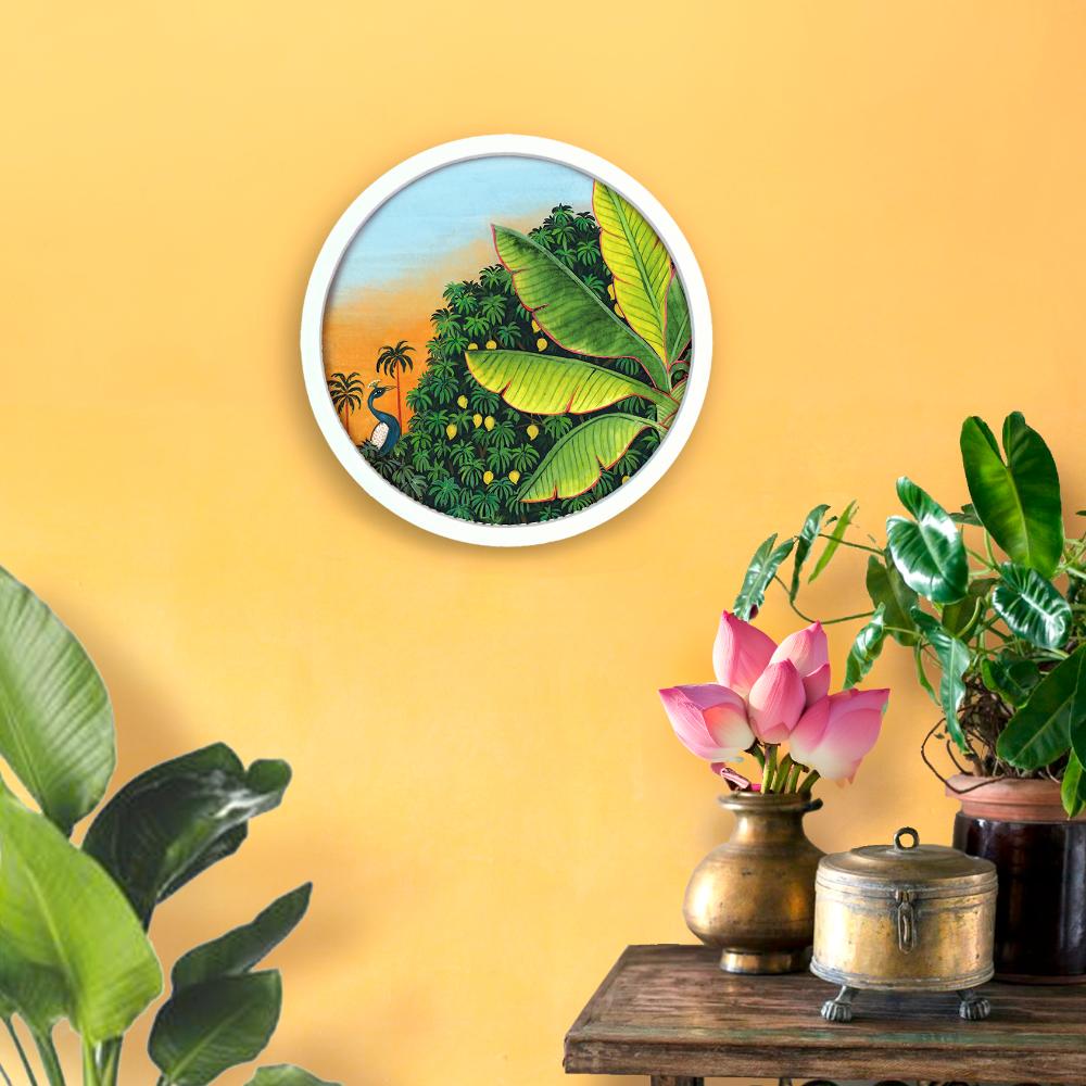 Bageecha - Pichwai-style Framed Wall Art (Style 1)