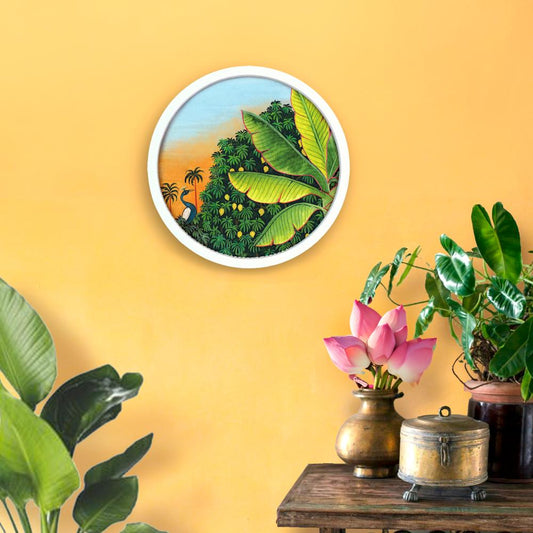 Bageecha - Pichwai-style Framed Wall Art (Style 1)