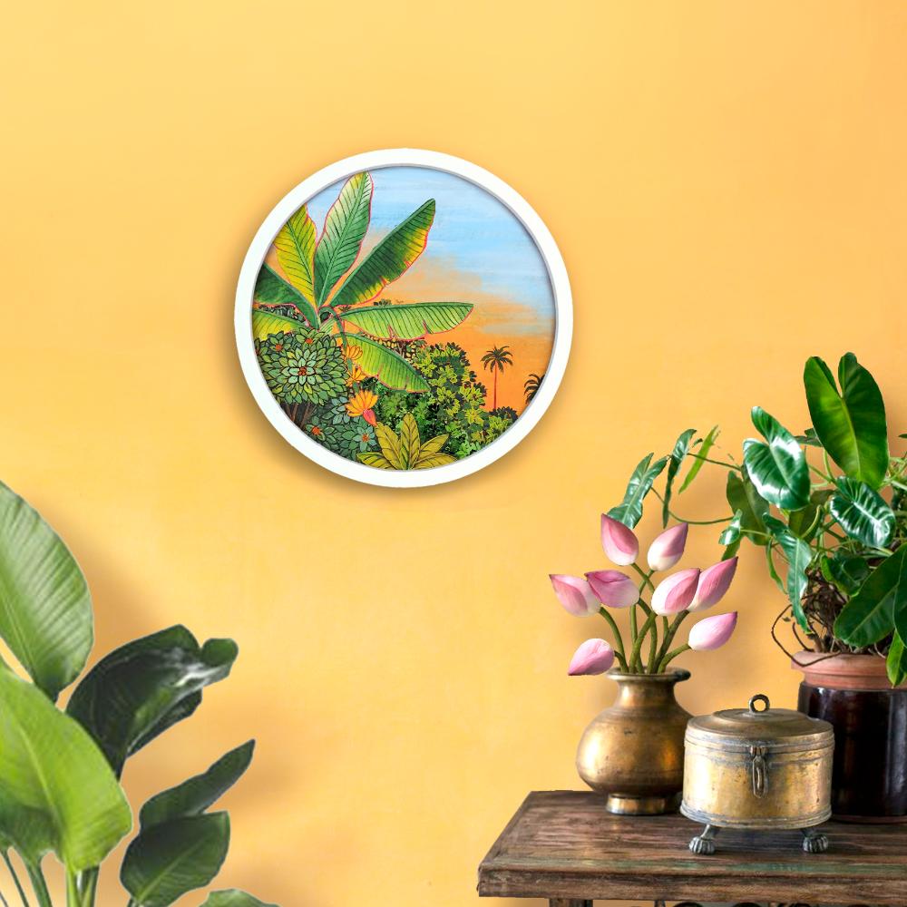 Bageecha - Pichwai-style Framed Wall Art (Style 2)