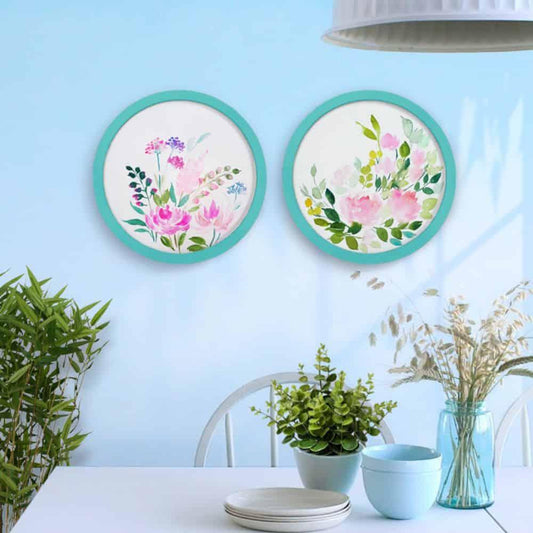 Hand-painted Wall Art - Flowers - Set of 2 (Style 2)