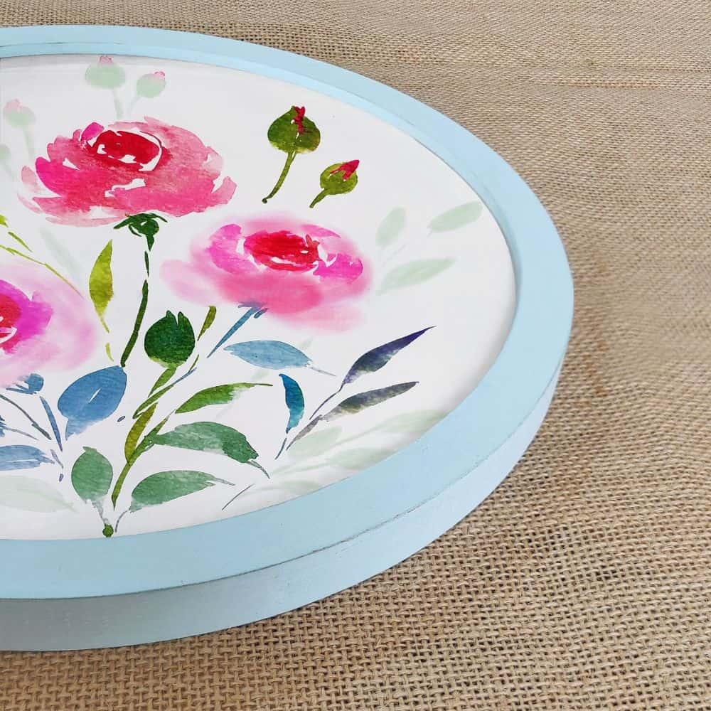 Hand-painted Wall Art - Flowers - Set of 2 (Style 3)
