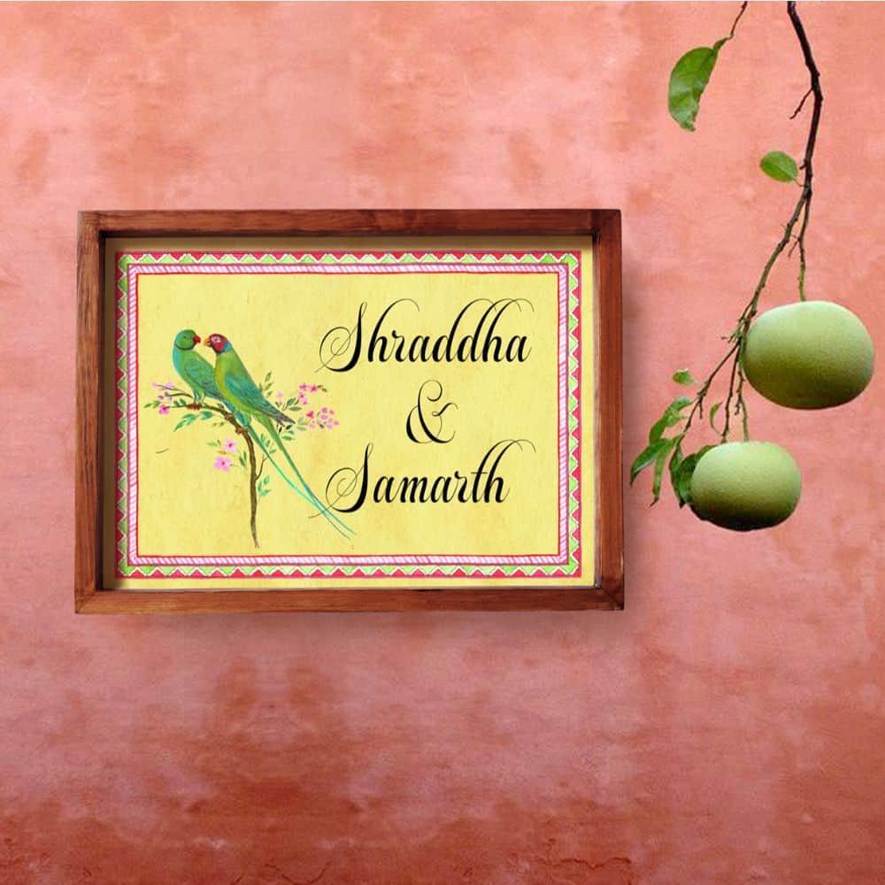 Shuk - Handcrafted Framed Nameplate