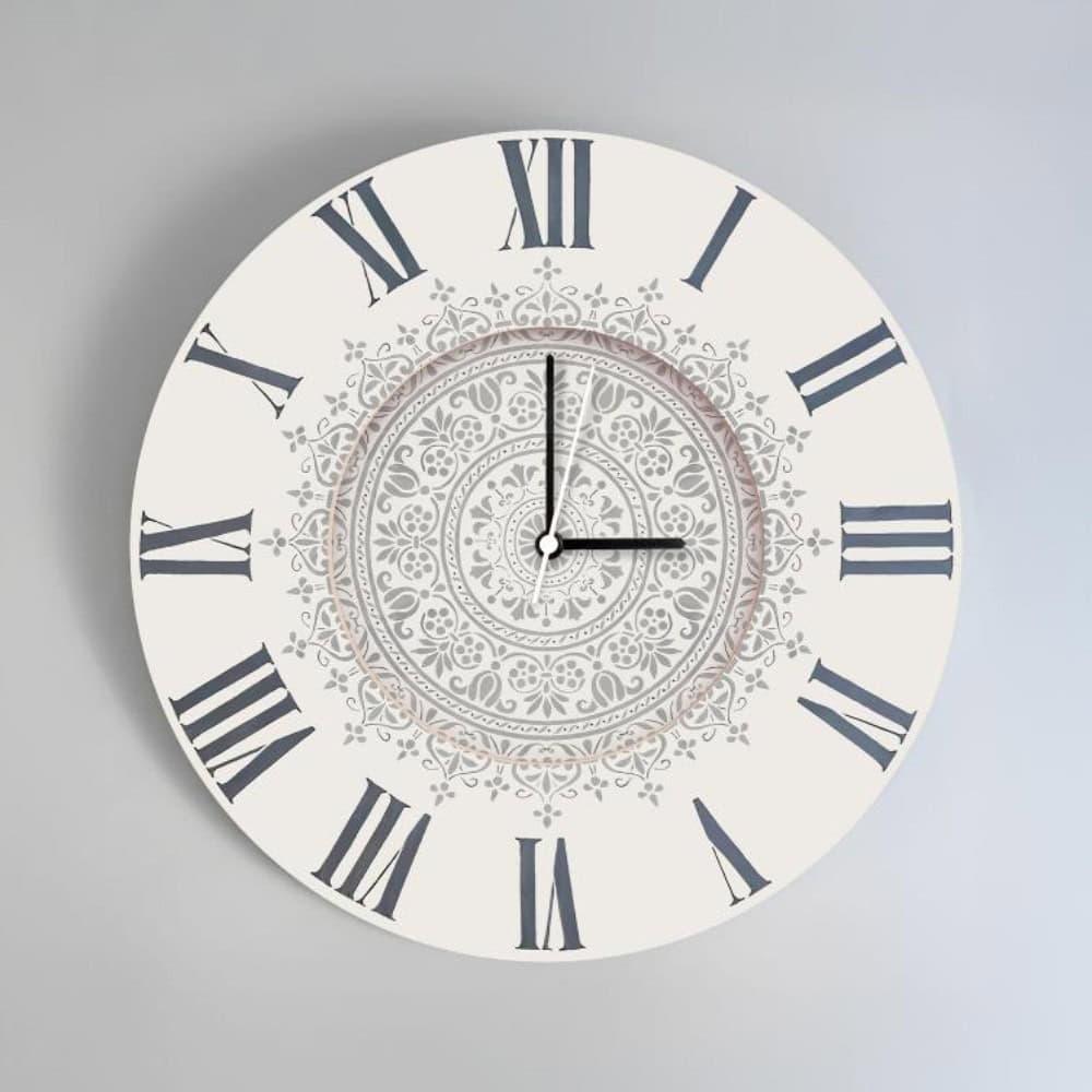 Timeless Whimsy – Vintage Ivory Wall Clock