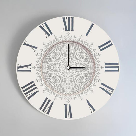 Timeless Whimsy – Vintage Ivory Wall Clock