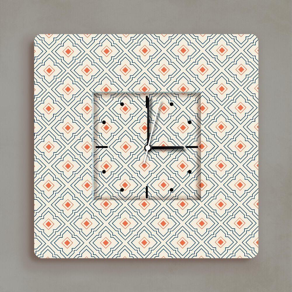 Echoes of Time – Block Print Wall Clock