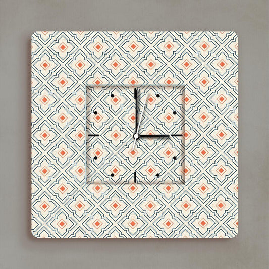 Echoes of Time – Block Print Wall Clock