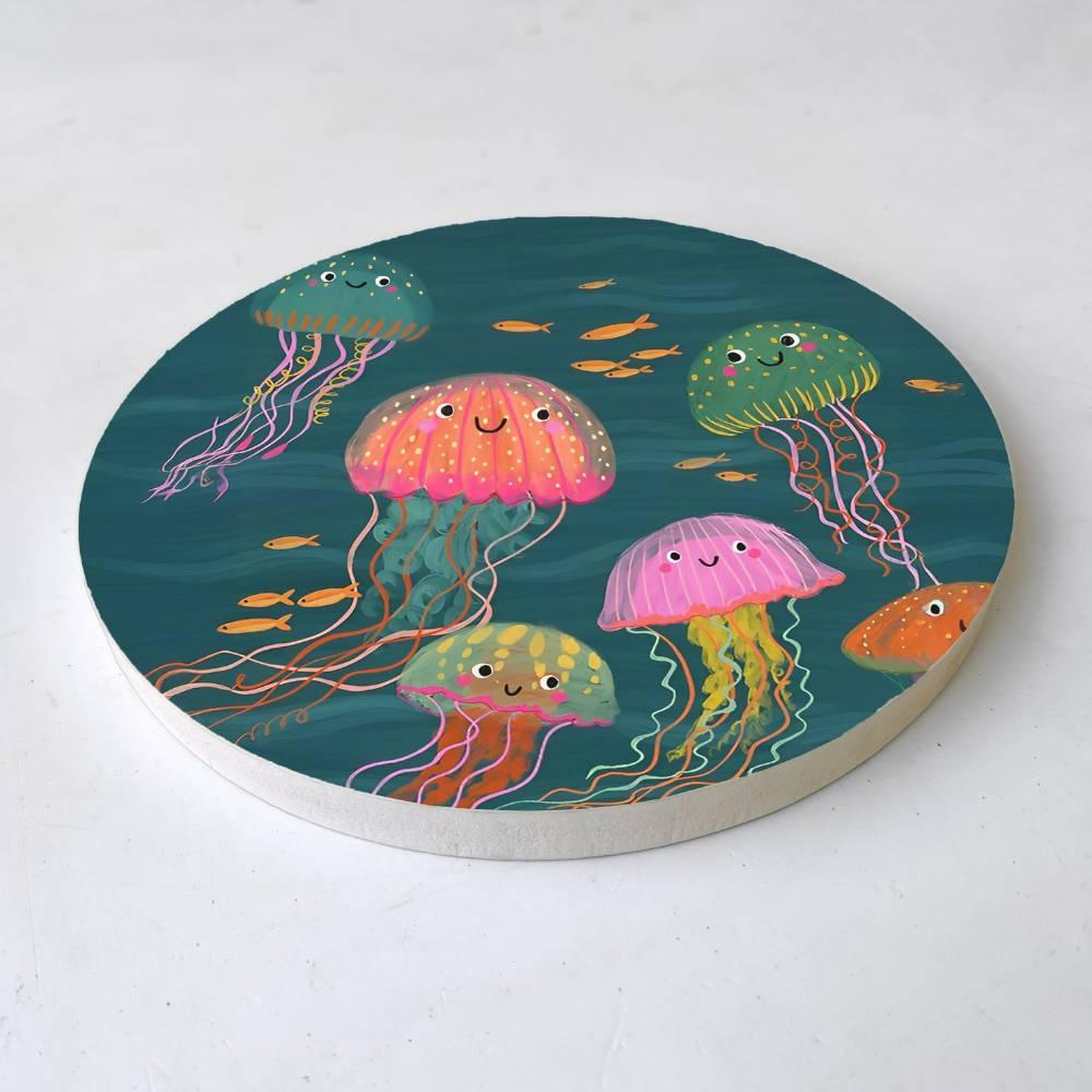 Colourful Jellyfish - Kids' Room Wall Art