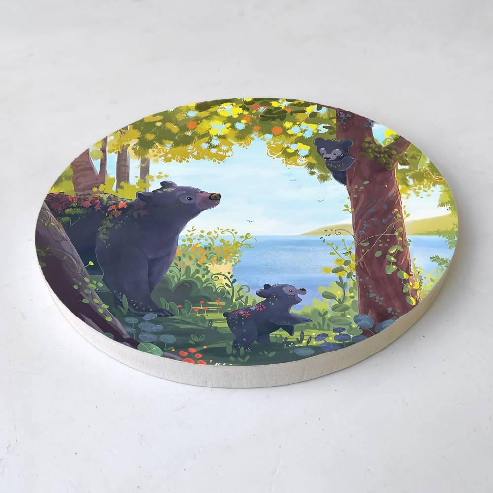 Bear Cub Bliss - Kids' Room Wall Art