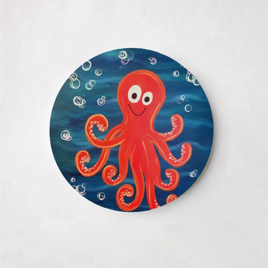 Cute Octopus - Kids' Room Wall Art