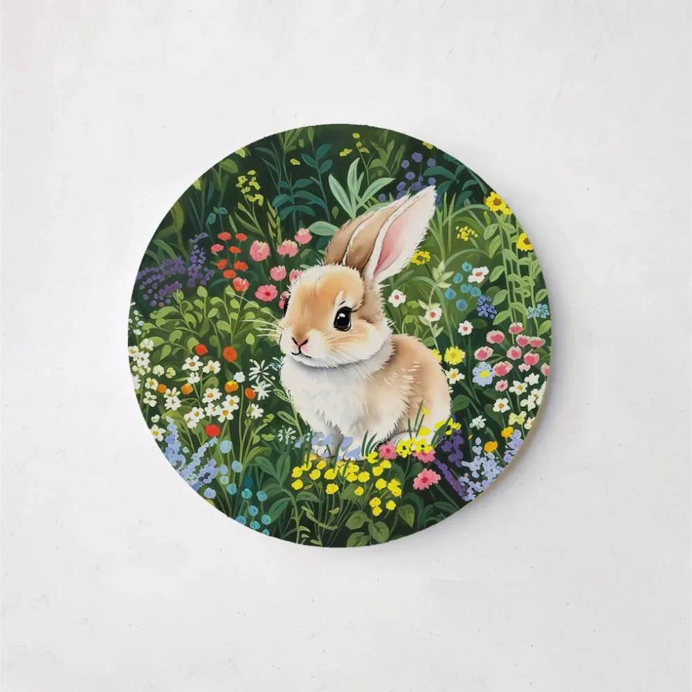Curious Bunny - Kids' Room Wall Art