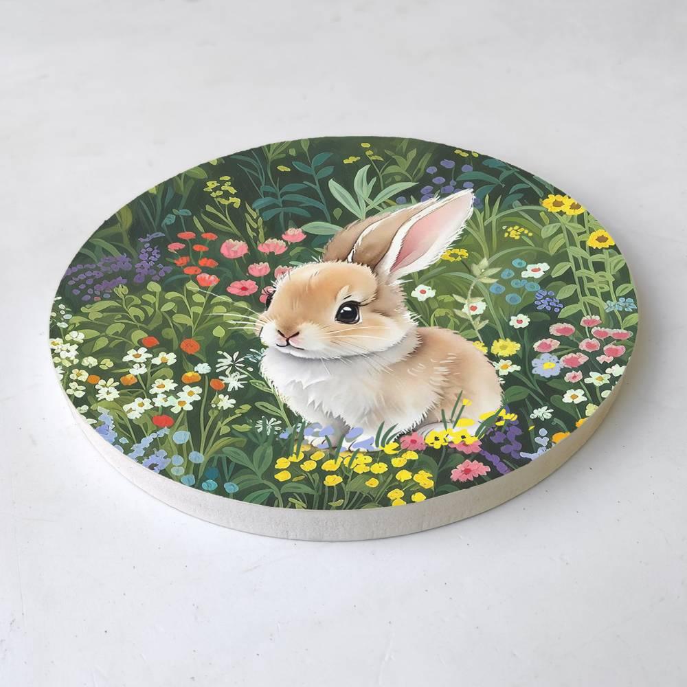 Curious Bunny - Kids' Room Wall Art