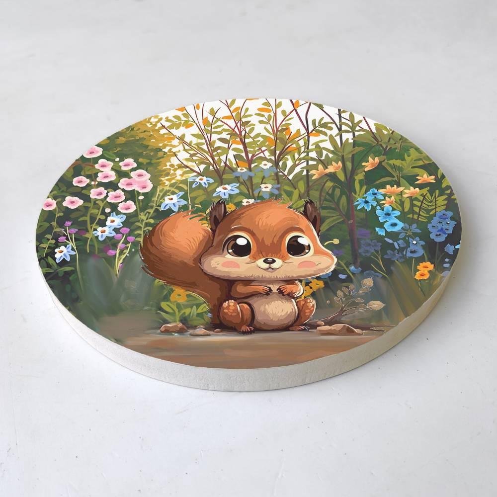 Squirrel & Seeds - Kids' Room Wall Art