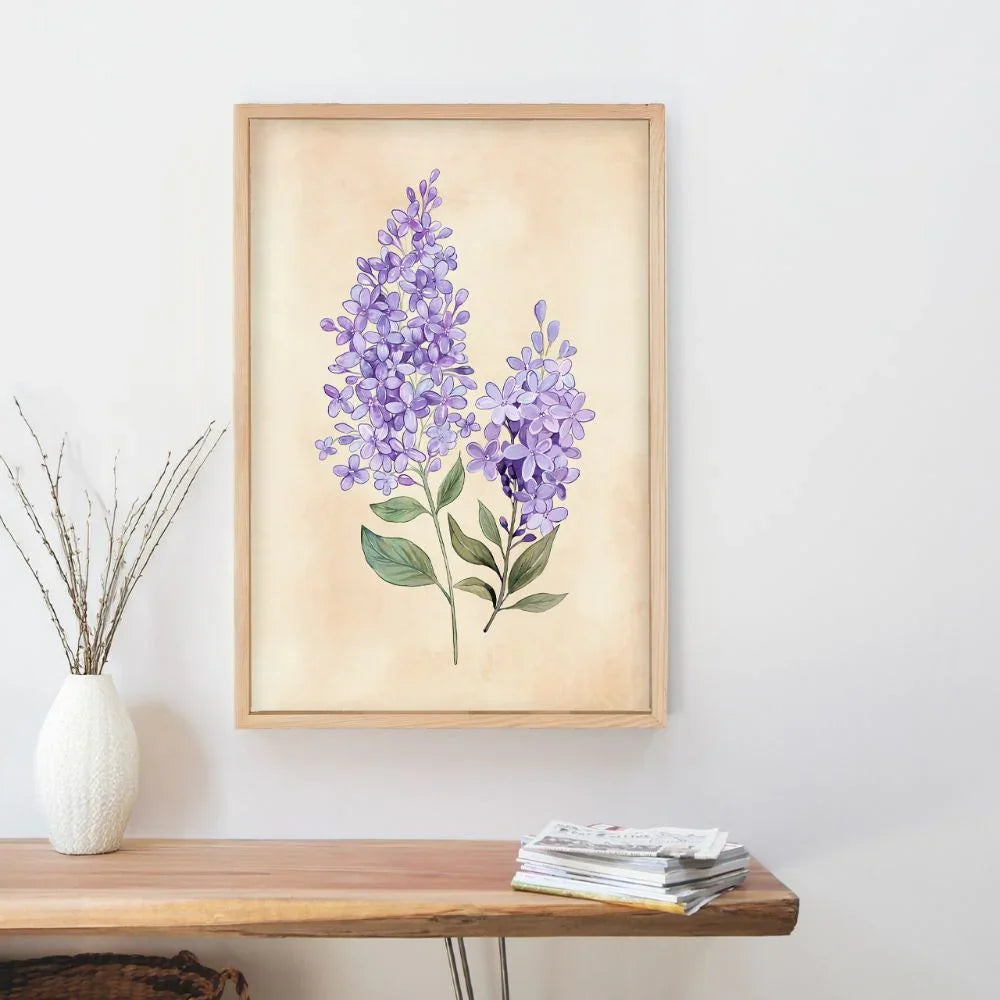 ⁠Lavender Drift - Floral Canvas Art Print