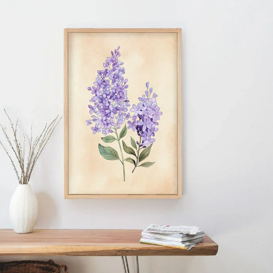 ⁠Lavender Drift - Floral Canvas Art Print