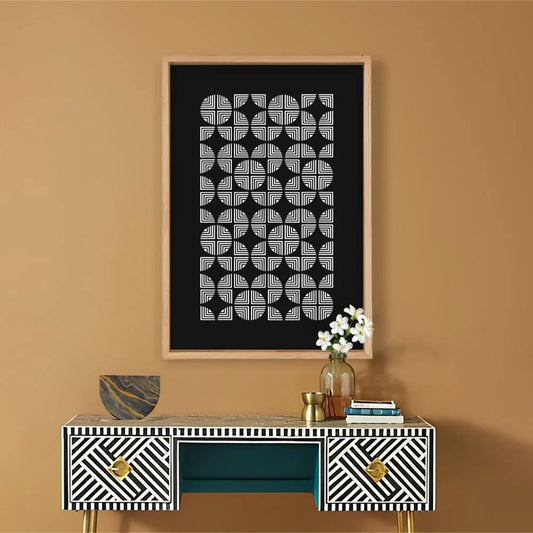 Echo Arches - Minimalist Geometric Canvas Art Print