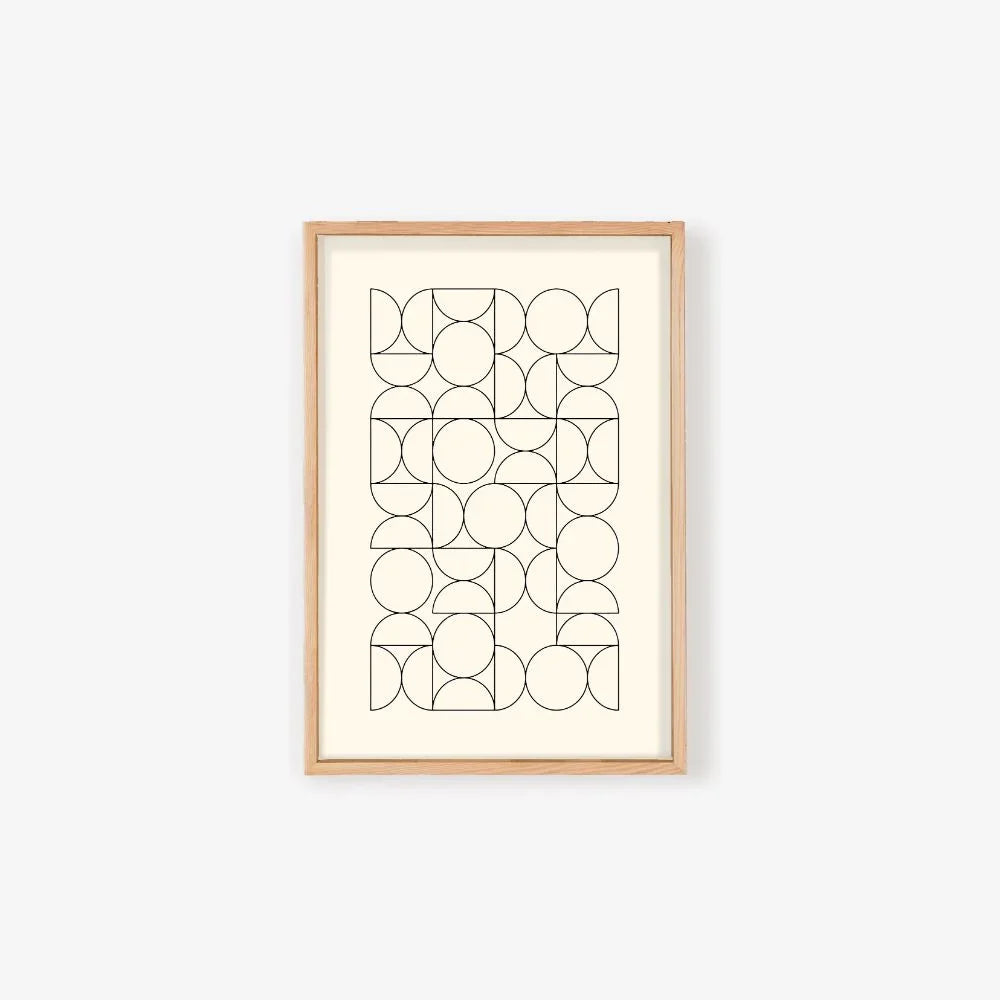 Silent Geometry - Minimalist Geometric Canvas Art Print