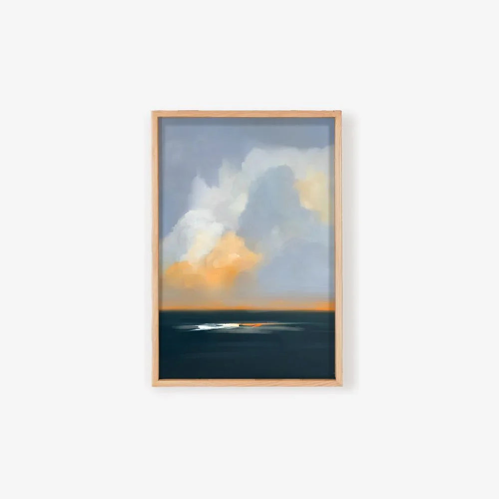 Indigo Horizon - Landscape Canvas Art Print