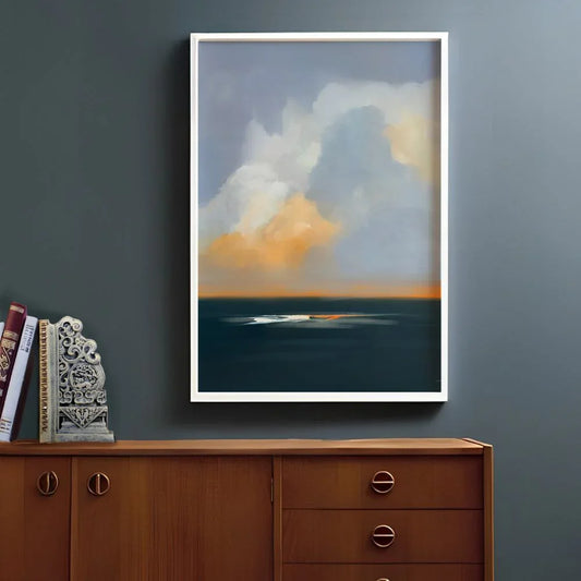 Indigo Horizon - Landscape Canvas Art Print