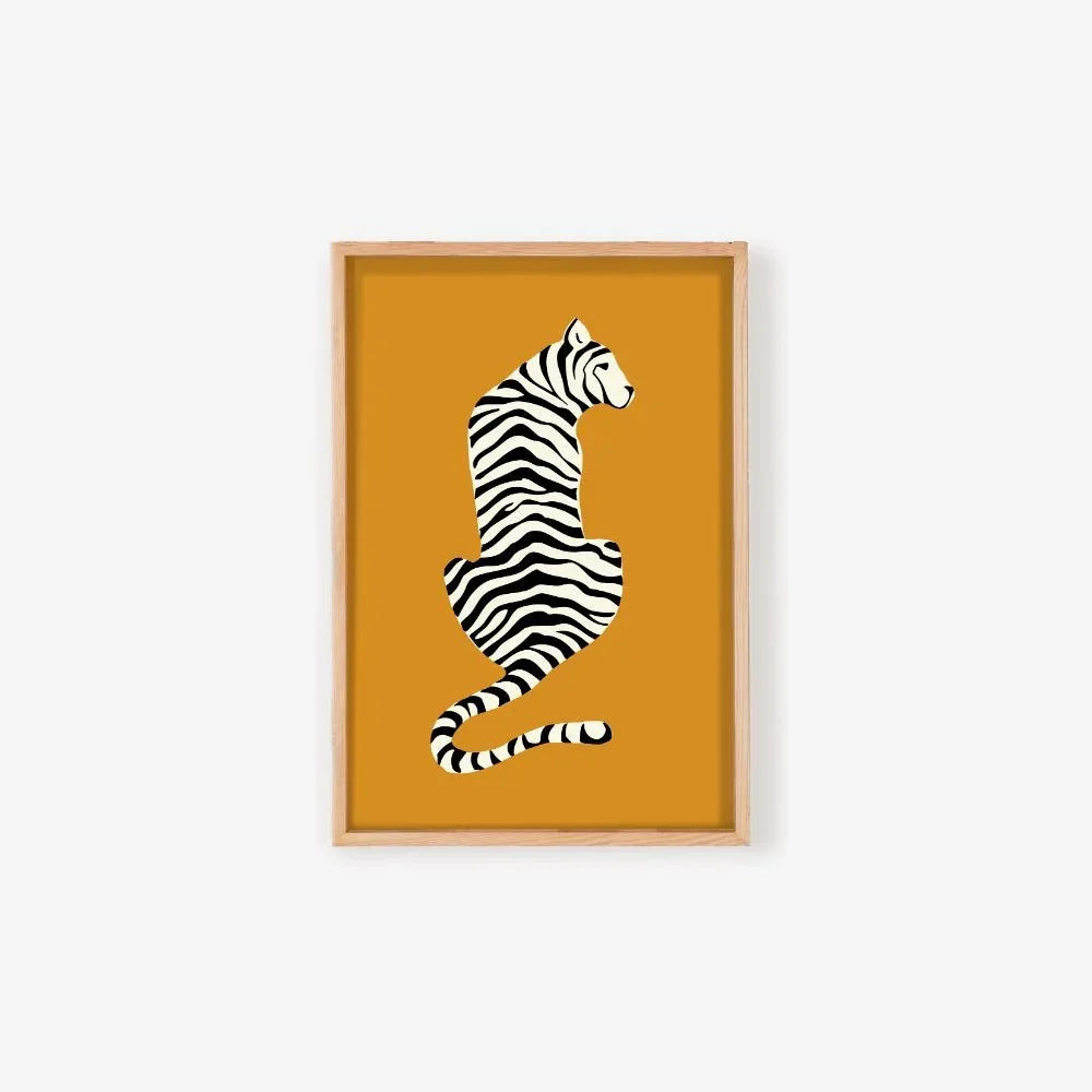 Tiger Streak - Minimalist Canvas Art Print