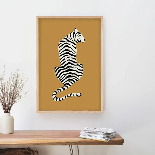 Tiger Streak - Minimalist Canvas Art Print