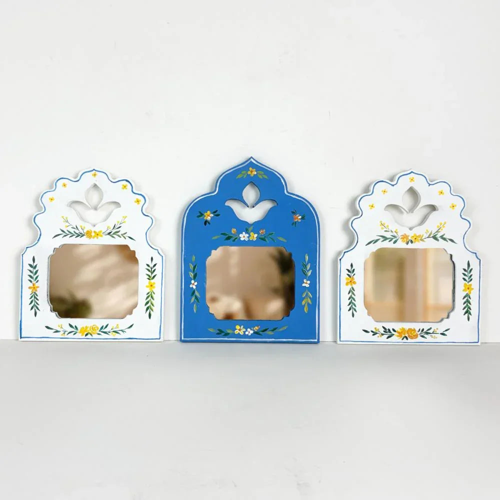 Indigo Mirror Set