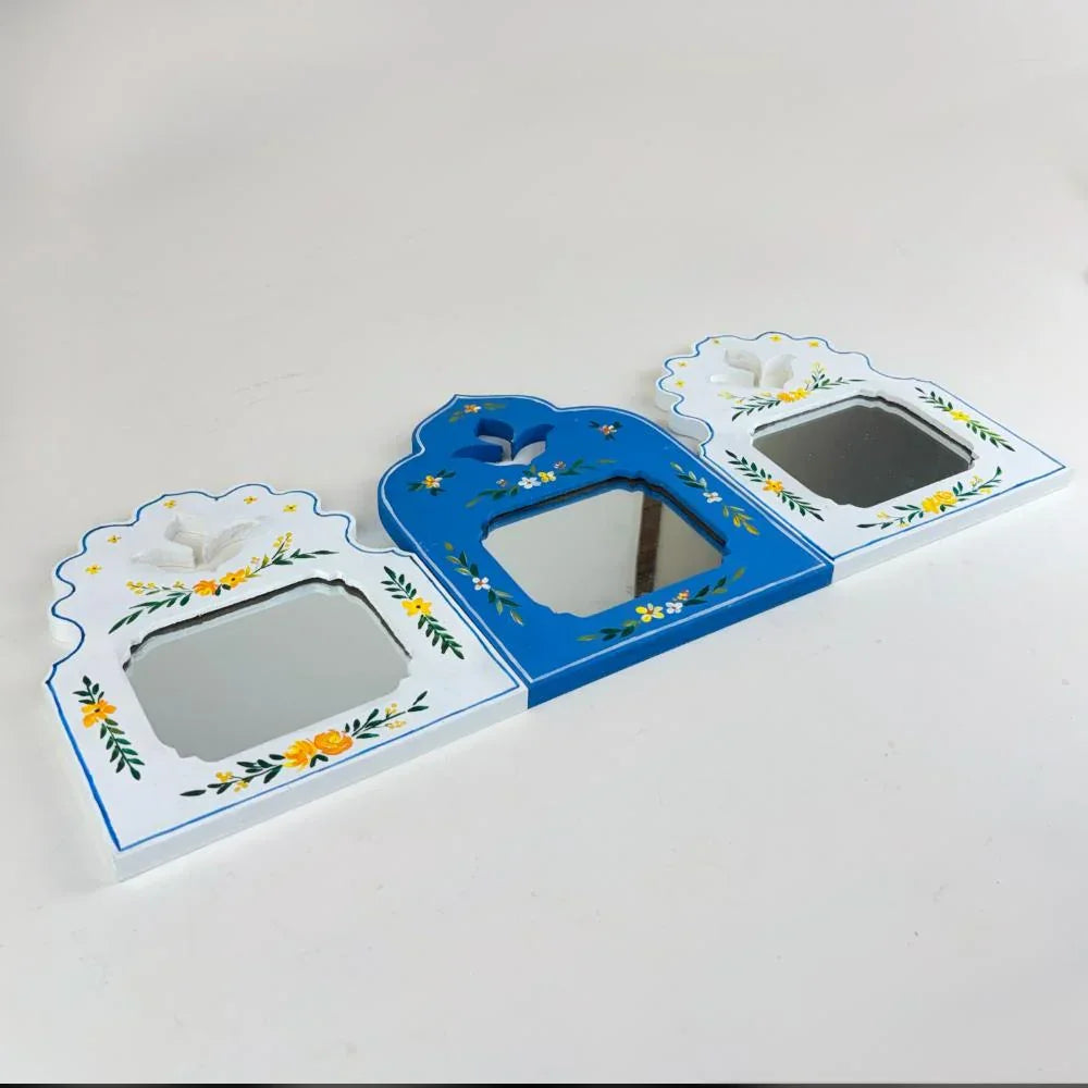 Indigo Mirror Set