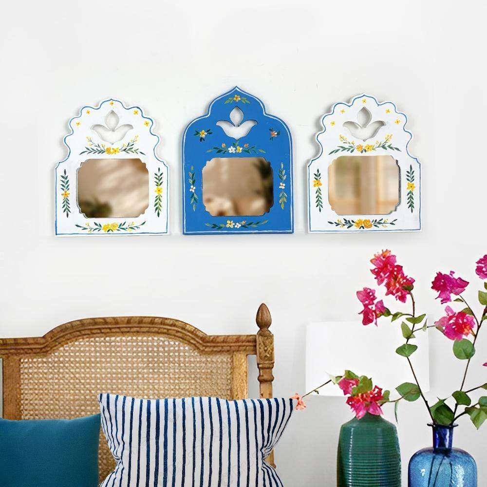 Indigo Mirror Set