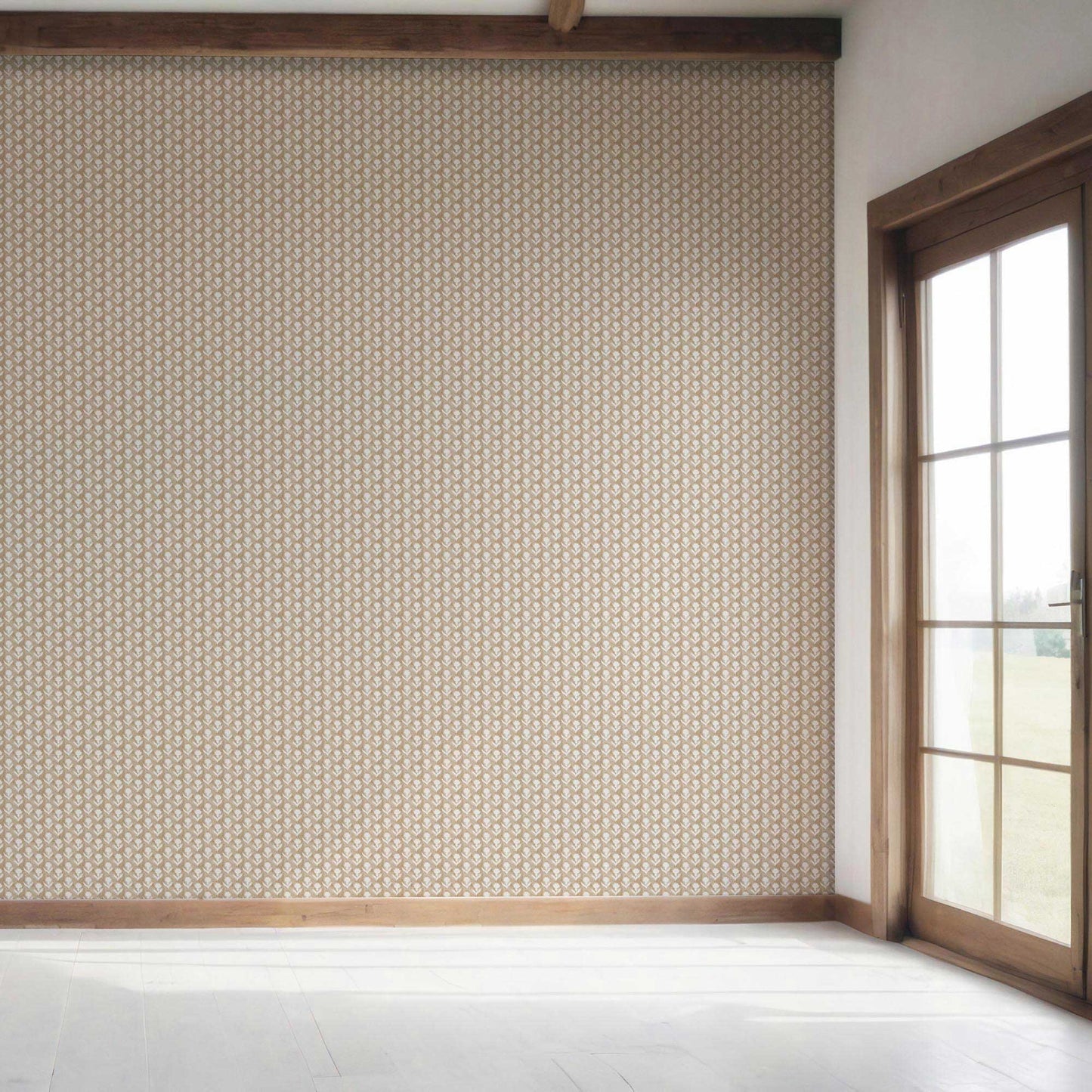 Meadow Crest Wallpaper - Dune Beige