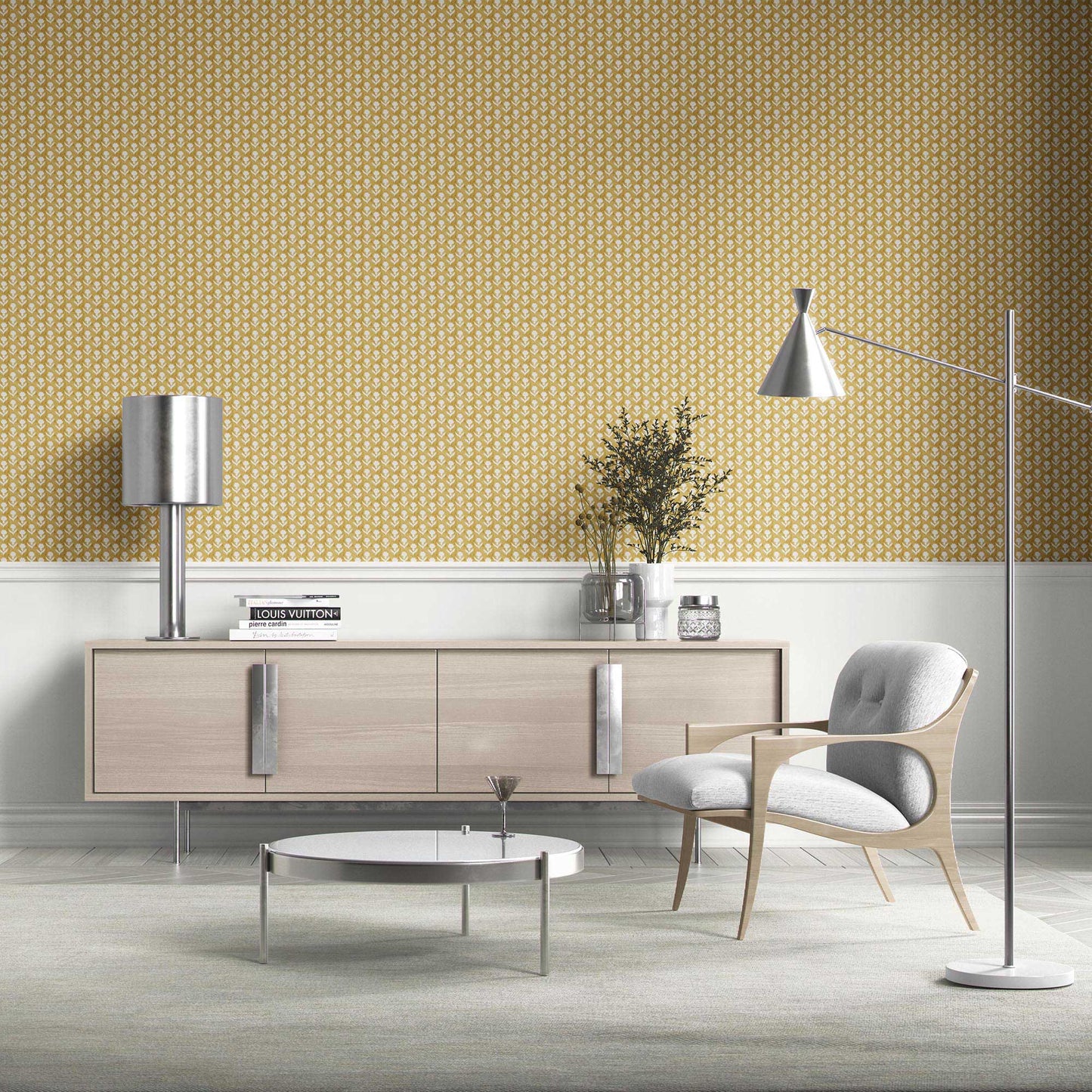 Meadow Crest Wallpaper - Harvest Gold