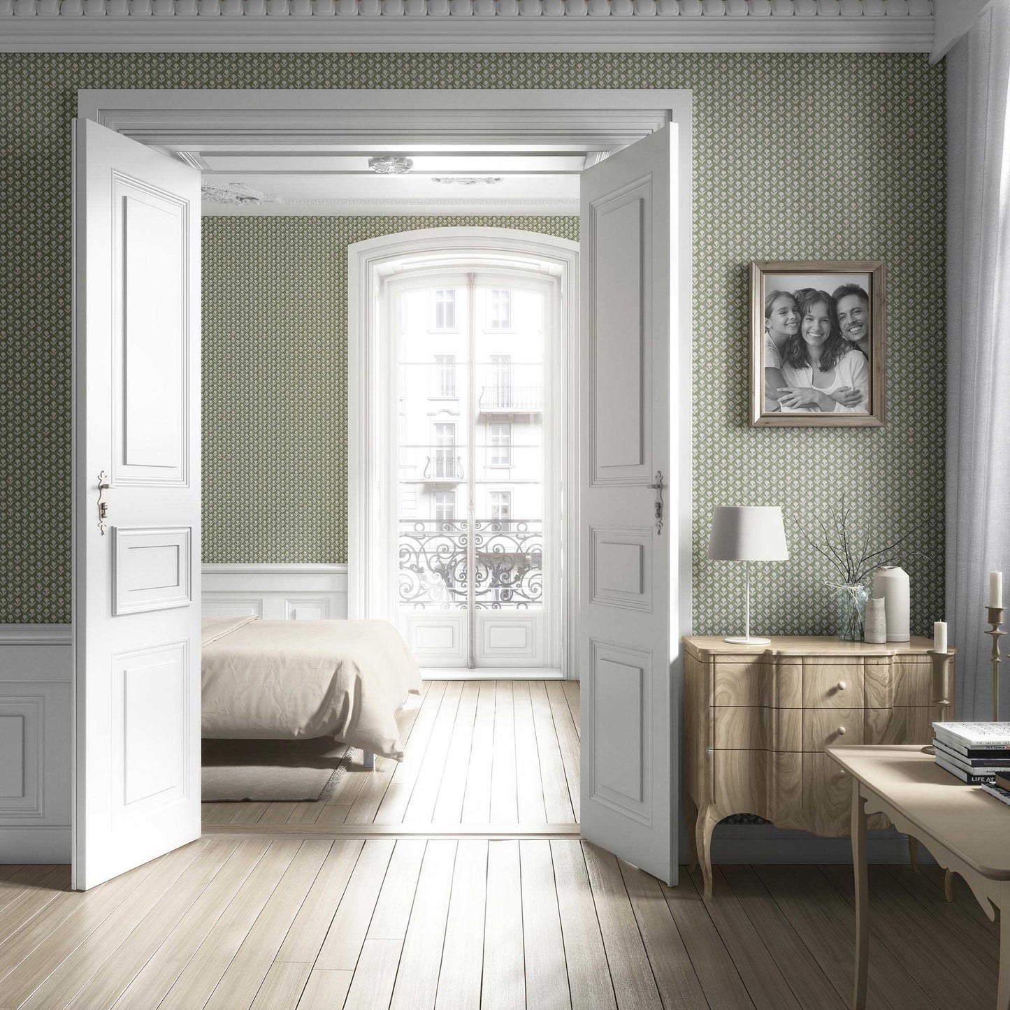 Meadow Crest Wallpaper - Moss Whisper