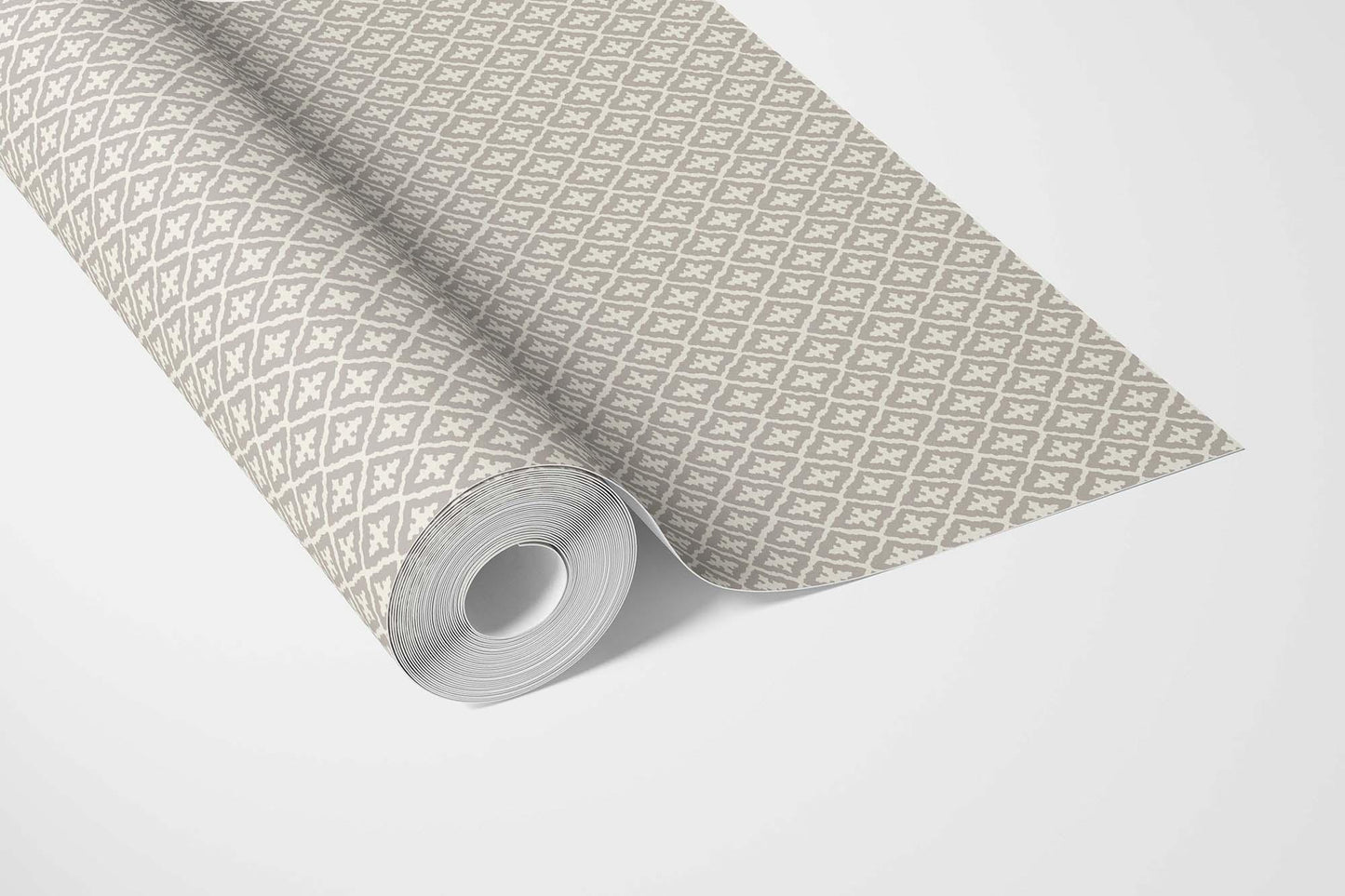 Mughal Grid Wallpaper - Pebble Dusk