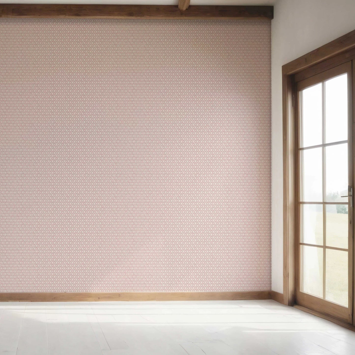 Mughal Grid Wallpaper - Clay Blush
