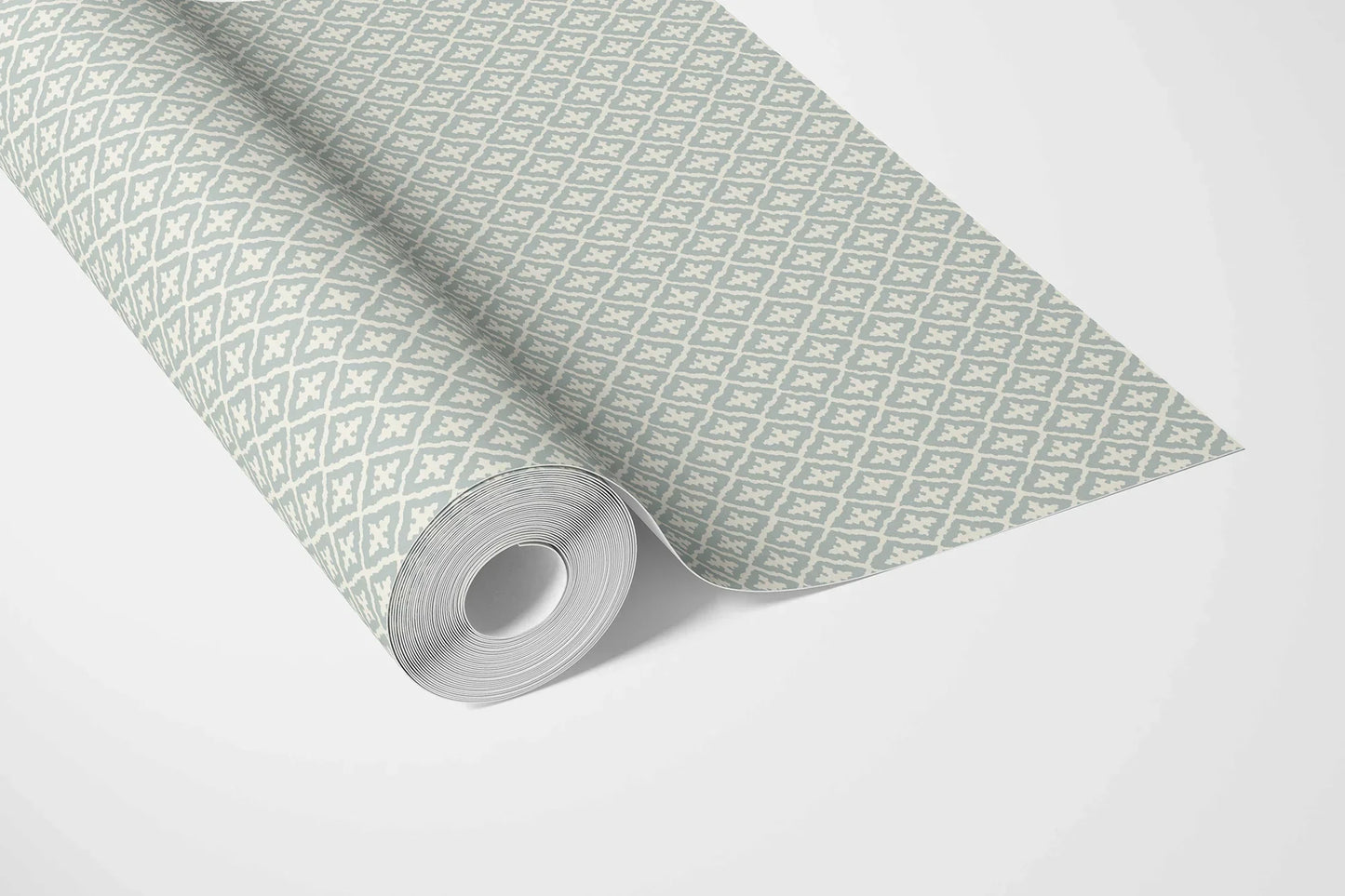 Mughal Grid Wallpaper - Verdigris Veil