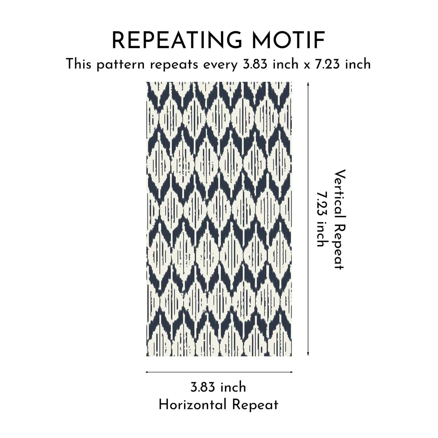 Ikat Reverie Wallpaper - Midnight Mirage
