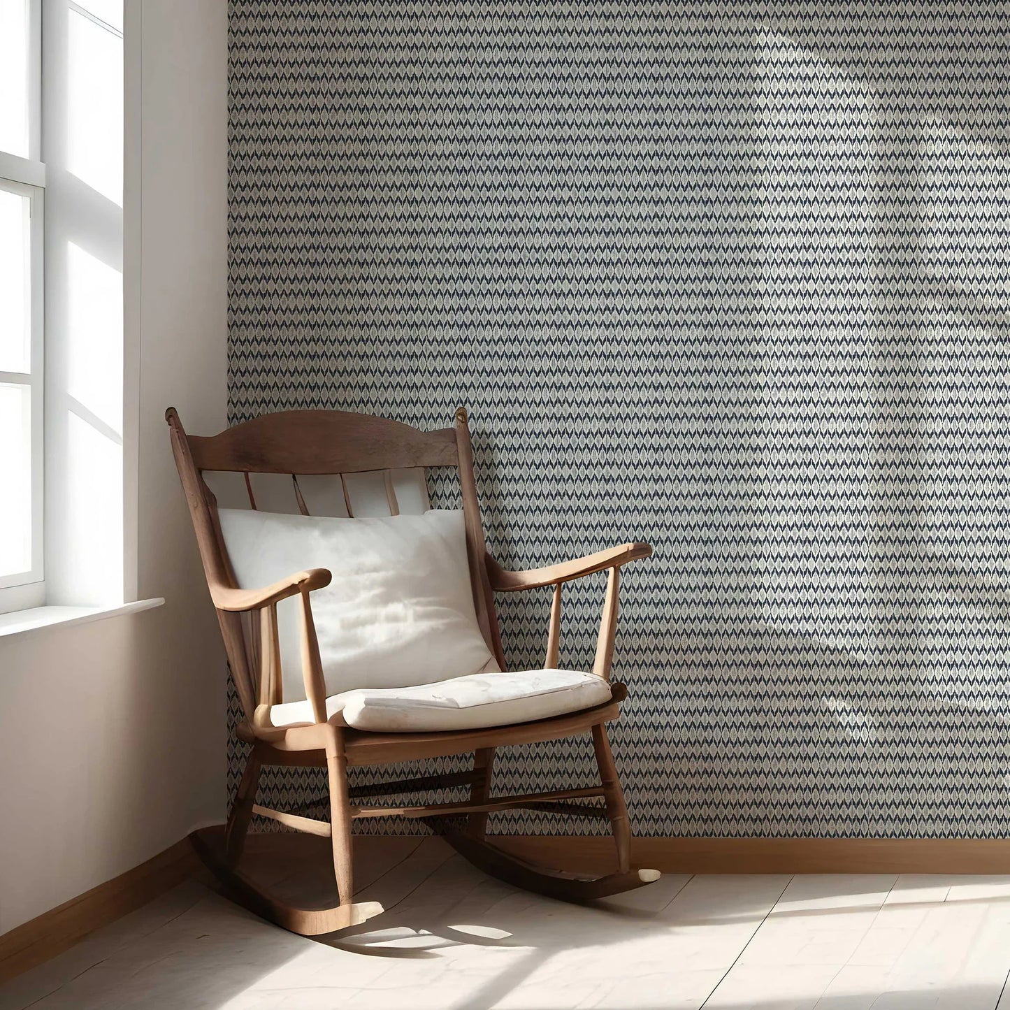 Ikat Reverie Wallpaper - Midnight Mirage