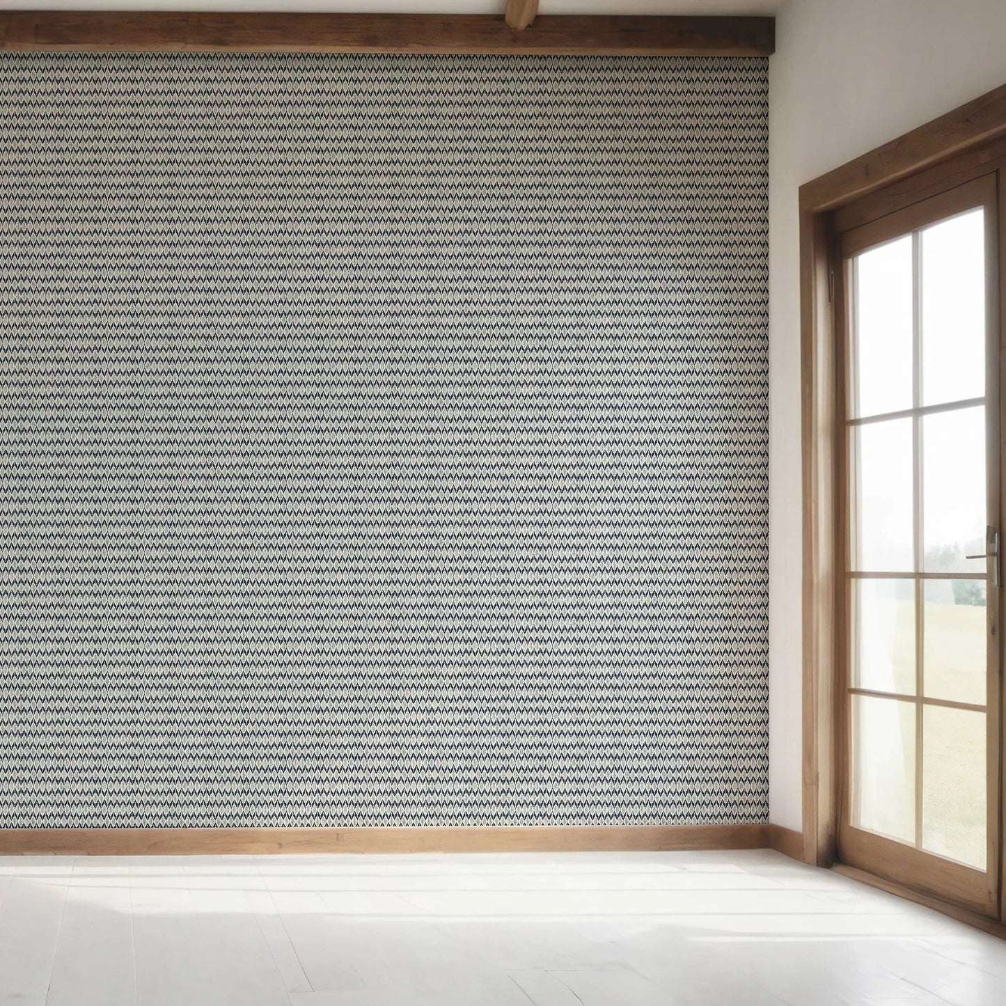 Ikat Reverie Wallpaper - Midnight Mirage