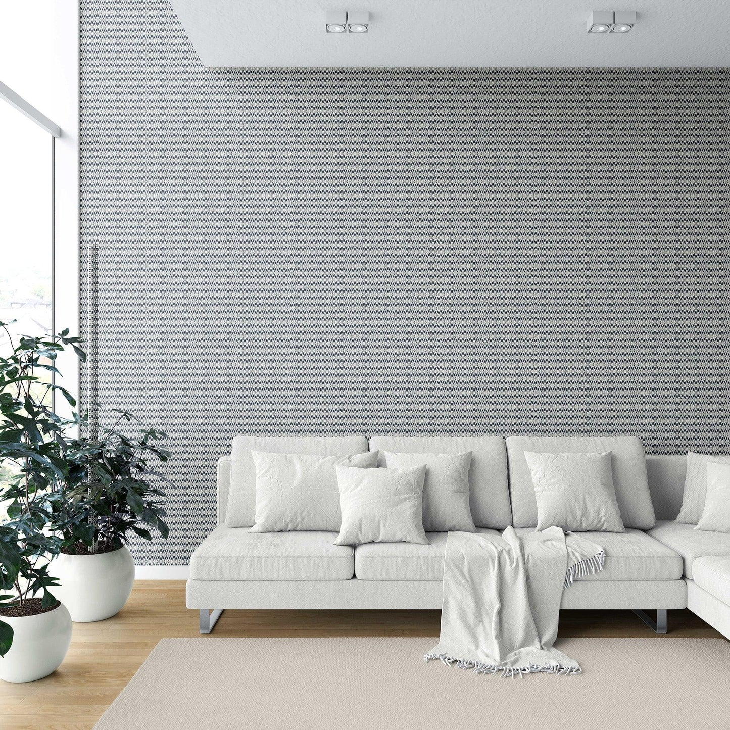 Ikat Reverie Wallpaper - Midnight Mirage